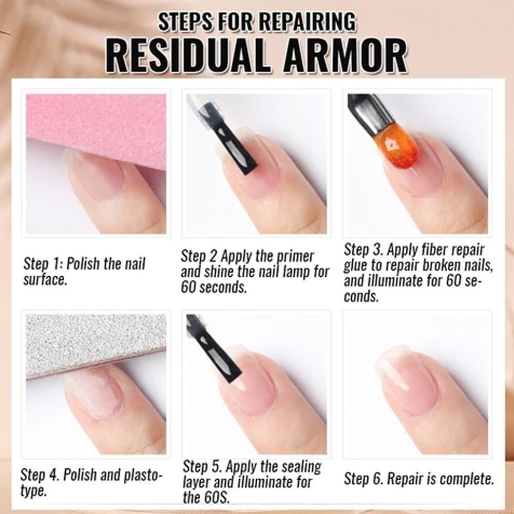 Nail Repair Extend Fiber Gel Crystal Silk UV Fiberglass Art Repaired Broken Gels Nails Nail O4V7