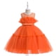 thumbnail image 3 of Vestido de Halloween para niños, vestido de princesa con lazo en la cintura y malla, vestido de bebé, 3 of 5