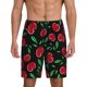 thumbnail image 1 of Balery Cherry Pantalones cortos de pijama de punto de algodón para hombre con cinturilla y bolsillos-4X-Large, 1 of 6