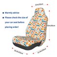 thumbnail image 3 of Wukai Falling Pumpkins On Car Full Set Car Seat Covers with Soft Padding Universal Auto Front Seats Protector and Cushion Mat, 3 of 5