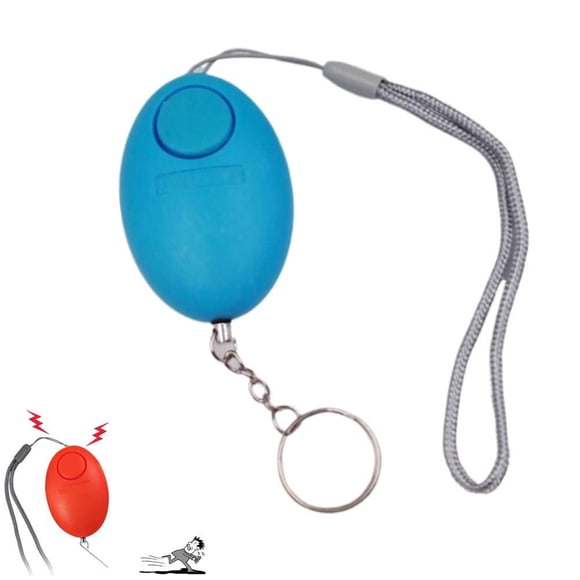 120 dB Alarm with LED Strobe Light for Self Defense with Low Battery Notice, Keychain Siren Self-Defense Alarm, Strobe Light & Extra Loud for Women, Kids and Elderly - Red