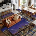 Brooklyn Bridge 8'x10' Area Rug for Living Room Sectional Sofa, Night ...