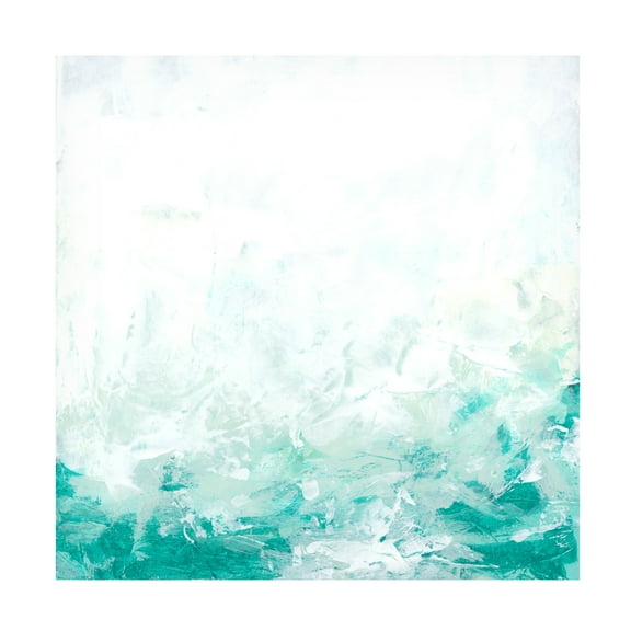 Trademark Fine Art June Erica Vess  Turquoise Surf II Canvas Wall Art