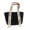 black, variant on Women Shoulder Handbag Summer Women Straw Beach Shopping Tote Bag