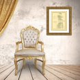 thumbnail image 3 of Rector 12x14 Gold Ornate Wood Framed with Double Matting Museum Art Print Titled - Kaskaskia Illinois Town and Field Plat, 3 of 4