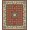 Red, Pattern 5, variant on ODIKA 4'x6' Blue Cream Chateau Geometric Design Washable Area Rug Elegant Floral Motif with Classic Patterns Pet Friendly, Non-Shedding for Bedroom, Reading Nook