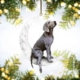 thumbnail image 5 of Christmas Dog Sitting on The Moon Creative Pendant Decoration Black/ Puppy Dog Pendant Christmas Tree Decoration Moon Puppy Pendant Flat Acrylic Pendant Home Car Decoration F, 5 of 6