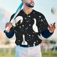 thumbnail image 5 of Lsque Fashionable Goose Pattern Mens Polo Golf Shirts Funny Graphics Shorts Sleeve Button Shirts Baseball T-shirt-3X-Large, 5 of 7