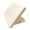 thumbnail image 2 of Caballete de mesa de madera para pintar, soporte de libros con ángulo ajustable, tablero de dibujo plegable para artistas, principiantes y adultos., 2 of 9