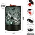 thumbnail image 3 of Fragrance Wax Melts Warmer with 7 Colors LED Changing Light Classic Black Forest Design Scent Oil Candle Warmer, 3 of 6