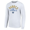 thumbnail image 2 of Men's Starter  White Buffalo Sabres Puck Long Sleeve T-Shirt, 2 of 3