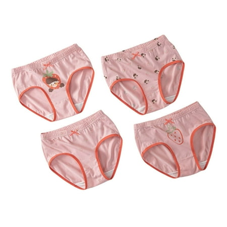 Aayomet Girls Training Underwear Girls and Toddler Underwear  Knit Tagless Brief  Hipster  and Bikini Panties (Watermelon Red 8-9 Years)