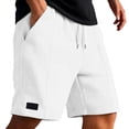 thumbnail image 2 of Knit Casual Shorts Breathable Summer Shorts with Pockets Comfortable Elastic Waistband for Outdoor Indoor Wear Mesh Mens Shorts Mens Mens All Clothes Workout Shorts Pack Glitter Foam Short Shorts for, 2 of 9