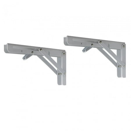 

2Pcs Folding Shelf Brackets Folding Shelf Support for Kitchen Balcony 16inch