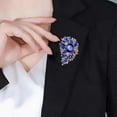 thumbnail image 3 of Hyasfey Elegant Irregular Shape Brooch Colorful Glass Shining Rhinestones Inlaid Suit Lapel Pin Temperament Scarf Buckle Badge Dress Coat Accessories, 3 of 8