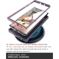thumbnail image 3 of ArmadilloTek Vanguard Case Compatible with Samsung Galaxy Note10 Military Grade Full-Body Rugged with Built-in Kickstand [Screenless Version] - Purple, 3 of 5