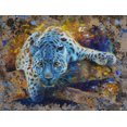 thumbnail image 2 of Chamard, Jean-Marc 32x25 Gold Ornate Wood Framed with Double Matting Museum Art Print Titled - Panther 01, 2 of 4