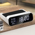 thumbnail image 1 of Reloj despertador digital moderno, reloj despertador con carga inalámbrica, 2 configuraciones de , visualización de temperatura y fecha para , perfecl Despertador Digital, 1 of 8