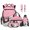 Pink Soccer Ice Cream, variant on ZUXONGSY Pink Ice Cream Football Print6 in 1 Kids Backpack Set with Insulated Lunch Box Pencil Case Water Bottle Holder Keychain Bookmark, School Bookbag for Boys Girls Elementary High School