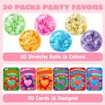 thumbnail image 2 of Joyfy 30 Packs Valentine's Day Sensory Stress Balls with Cards for Kids, Snowball Stress Relief for Valentines School Class Exchange Card, Party Favors, 2 of 8