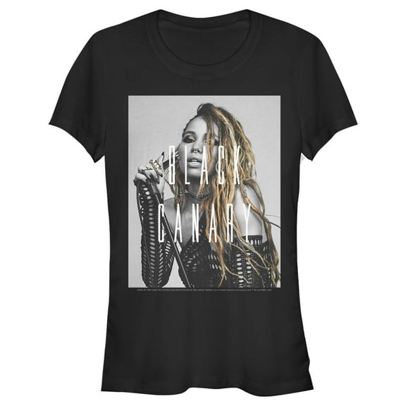 Junior's Birds of Prey Canary Portrait  Graphic Tee Black Small