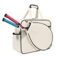 thumbnail image 3 of jinwen Badminton Tennis Handbag Pickleball Racket Storage Large Racket Holder Dried and Beige White, 3 of 9