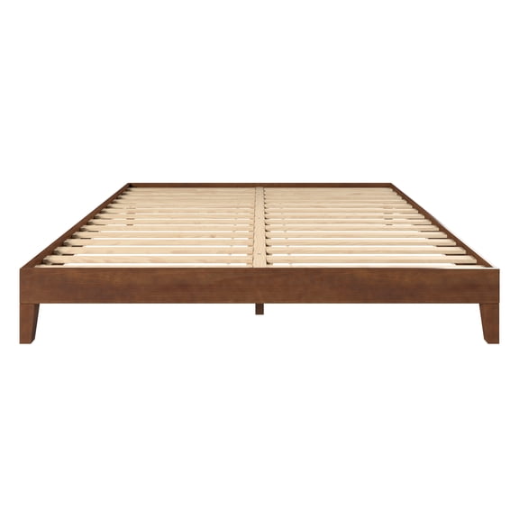 Steve Silver Nix Modern Solid Wood King Size Low Profile Platform Bed, Natural