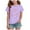 Purple, variant on eileial Girls Tops Girls Striped Short Sleeve T Shirts Kids Summer Casual Tops Crewneck Tees Blouses,Beige 11-12 Years