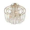 thumbnail image 3 of ARC-1900-SA-CL-MWP Crystorama Lighting Arcadia - 3 Light Flush Mount-Antique Silver Finish-Hand Cut Crystal Type, 3 of 6