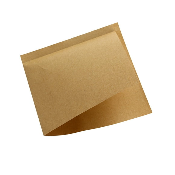 100 piezas de papel Kraft de alimentos desechables en forma de triángulo a prueba de aceite para Sandwich Donut Packing (18X18CM Khaki)