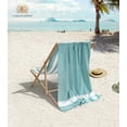 thumbnail image 3 of Casa Platino Oversized Cotton Beach Towels 2 Pack, Quick Dry & Sand Free, Large Beach Towels for Pool, Camping & Outdoor Travel – Hunter Green, 3 of 4