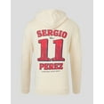 thumbnail image 3 of Red Bull Racing F1 Sergio "Checo" Perez Vintage Oversized Hoodie - Off White/Navy, 3 of 8