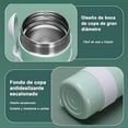 thumbnail image 4 of Termo de Comida para Alimentos Fríos y Calientes, Tarro de Acero Inoxidable Aislado al vacío, Recipiente térmico para Comidas de Viaje y Almuerzo (Púrpura), 4 of 4