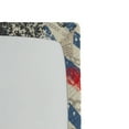 thumbnail image 3 of Ambesonne Nautical Fitted Sheet, Grunge Wheel Heart, Twin Size, Beige Red Blue, 3 of 3
