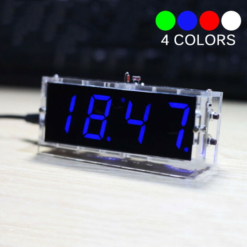 2 Alarm Clock Electronic DIY Kit szsp24 4 Bits Digital Clock 