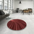 thumbnail image 3 of Ahgly Company Indoor Round Patterned Lava Red Area Rugs, 6' Round, 3 of 6
