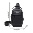 thumbnail image 2 of Motorcycle Bag Password Theft Chest Bag Men's Shoulder Bag Large Capacity Casual Men' Multifunctional Crossbody Bag, 2 of 5
