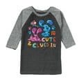 thumbnail image 1 of Blue's Clues & You! - Cute & Clued In - Toddler & Youth Raglan Graphic T-Shirt, 1 of 1
