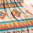 thumbnail image 3 of Colorful Geometric Striped Pattern Blanket,Comfortable Soft Flannel Throw Blanket,All Season,Warm Lightweight Blankets for Sofa Bed Couch Living Room Chair,30"x40", 3 of 4