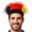 Black Red Yellow, variant on Hairy Headband Soccer Funny Crazy Wig Hat Headbands 2026 Football Hair Accessories for Men and Women (Red Yellow Red)