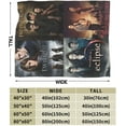 thumbnail image 3 of Blankets The Twilight Movie Sagas Air Conditioning Flannel Blanket Blanket Super Soft Cozy Warm Plush for Sofa Living Room Bedroom 60"X50", 3 of 4
