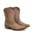 thumbnail image 3 of DREAM PAIRS Women's Mid-Calf Western Cowboy Boots Embroidered Cowgirl Boots Chunky Low Heel Non-Slip Retro Country Fashion Boots, 3 of 8