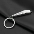 thumbnail image 3 of CANKER Silver Metal Keyfob 3D Car Locomotive Train Head Keyring Keychain Key Chain Ring, 3 of 9