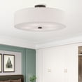thumbnail image 2 of Livex Lighting Meridian 9" 5-Light Metal/Fabric Ceiling Mount in Bronze, 2 of 9
