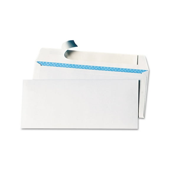 36004 Peel Seal Security Envelope, 10, 4 1/8 x 9 1/2, White, 100/Box