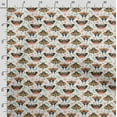 thumbnail image 3 of Soimoi Insect Printed, Cotton Fleece, Fabric by The Yard Sewing DIY Stretch Fabric 56 Inches Wide, WarmFabric for Hats, Coats, Gloves, Blankets, Orange & Black, 3 of 5