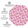 thumbnail image 3 of Yiaed Cute Flamingo Print Leather Coasters for Drinks - Cup Coasters Coffee Table Kitchen Table Bar, Home & Office Gifts Handmade Drink Coasters-Octagon, 3 of 6