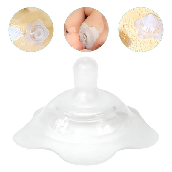 XIRQI Silicone Nipples Shield for Nursing Newborns Transparent Breastfeeding Protector for Home Use 1 Count