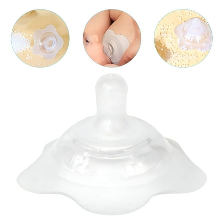 XIRQI Silicone Nipples Shield for Nursing Newborns Transparent Breastfeeding Protector for Home Use 1 Count