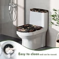 thumbnail image 5 of HELLHERO Bathroom Set Rose Elastic Bottom Machine Washable 2 Pcs Set with Soft Toilet Seat Lid Cover Set Toilet Lid Dust Cover Set Dust-Proof, 5 of 8